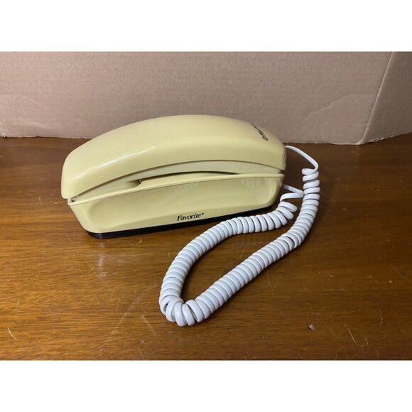 Southwestern Bell System Trimline Touchtone Phone 2-Tone Yellow White Working - Picture 9 of 9